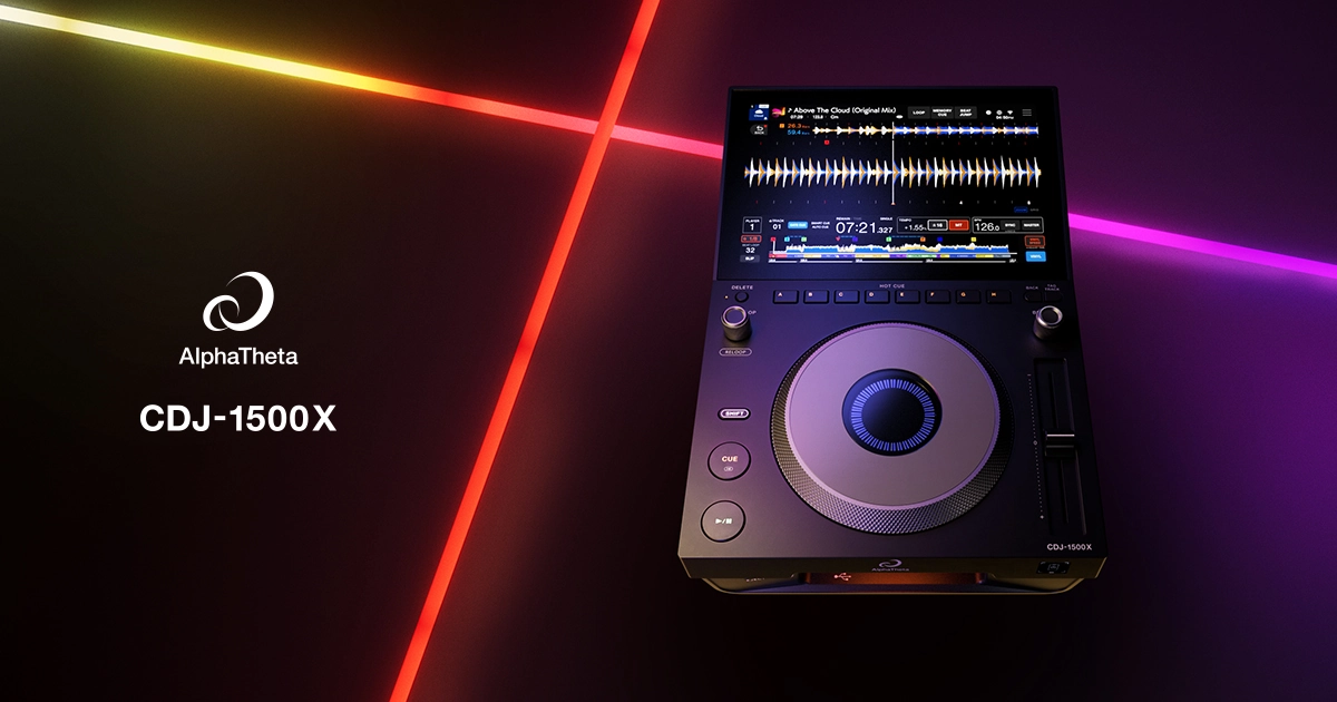 AlphaTheta  CDJ-1500X: новый мульти-плеер для диджеев — идеально там, где важны гибкость и компактность